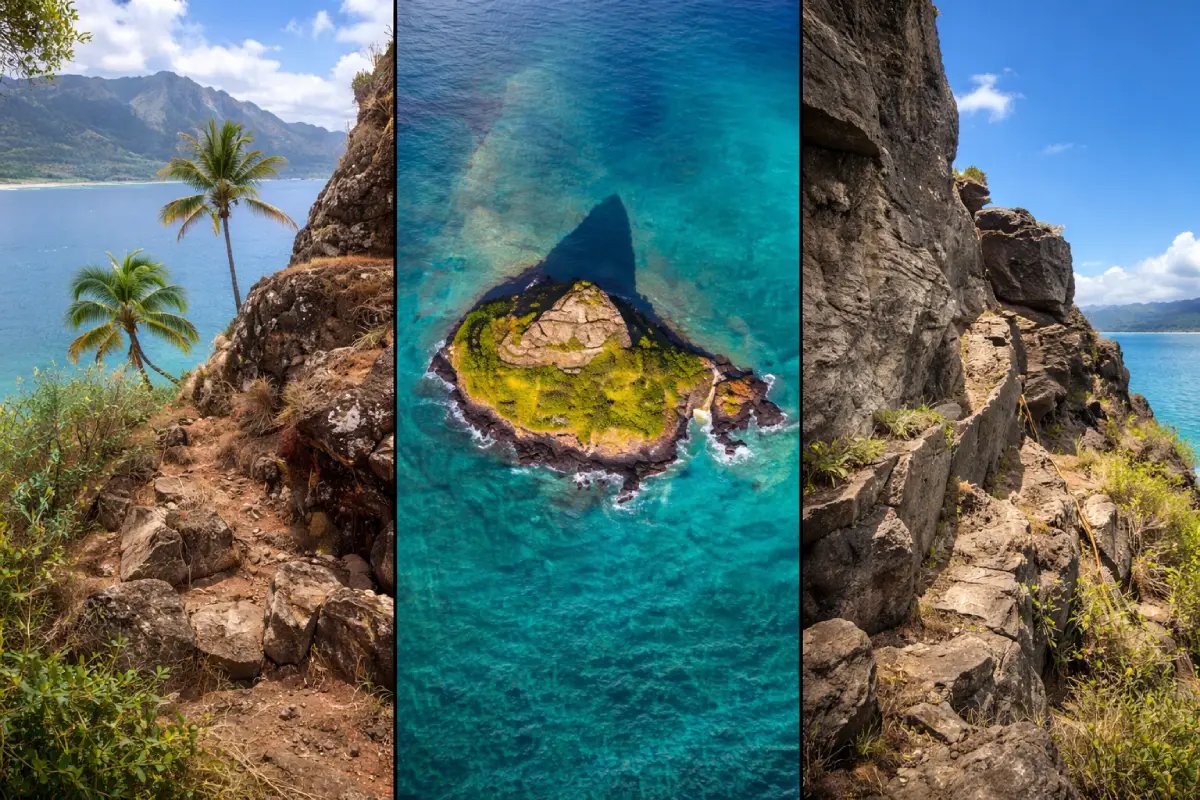 Hiking the Chinaman;s hat island